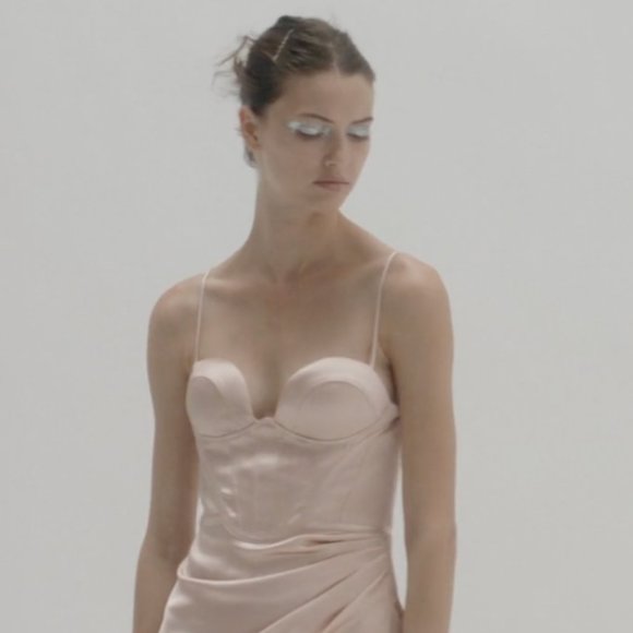 Zara Satin Effect Corset Dress - Picture 2 of 7